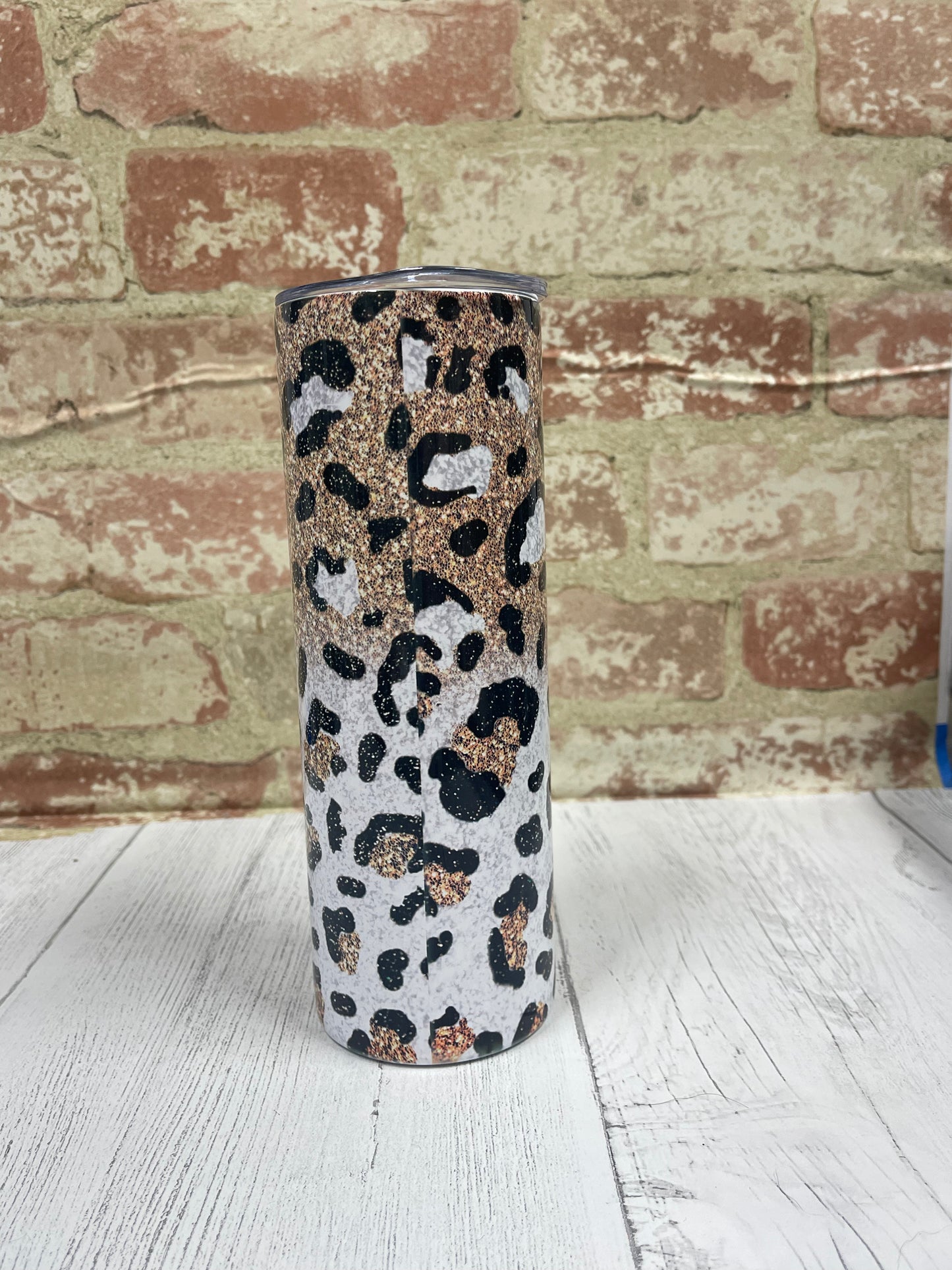 Gold & White Leopard