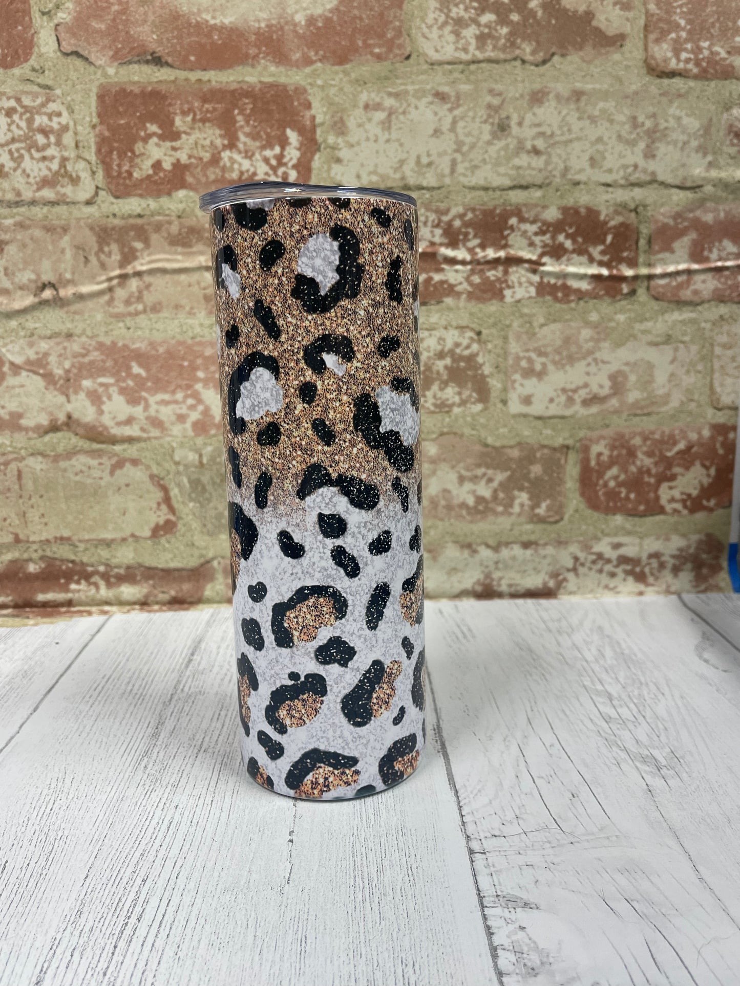 Gold & White Leopard