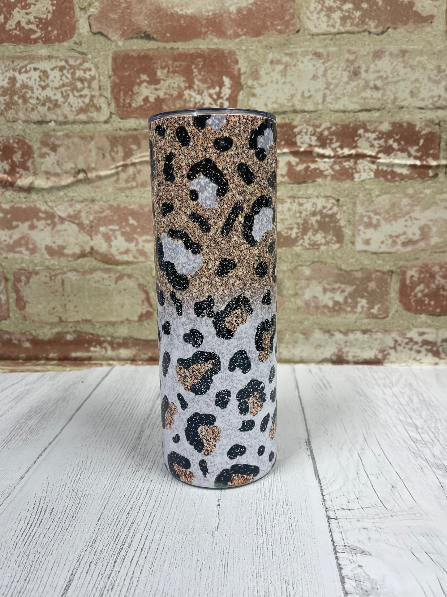 Gold & White Leopard
